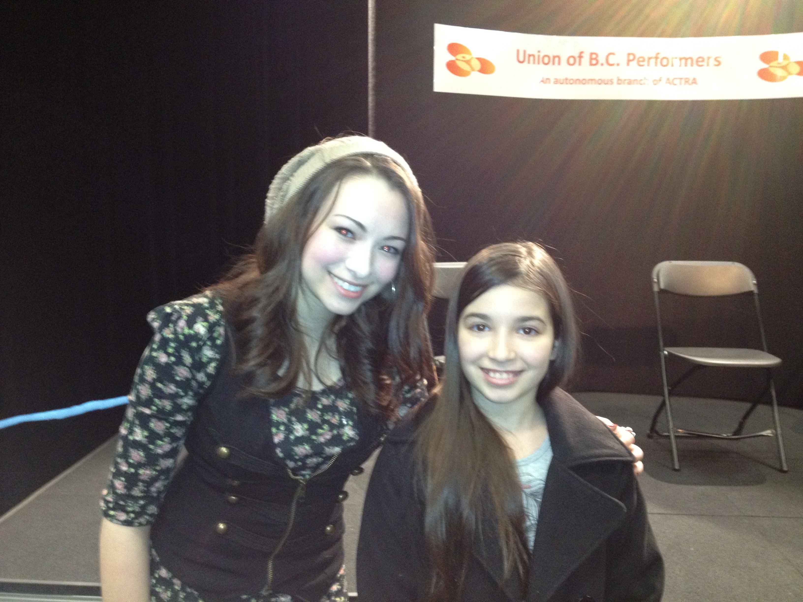 Olivia Steele Falconer with Jodelle Ferland