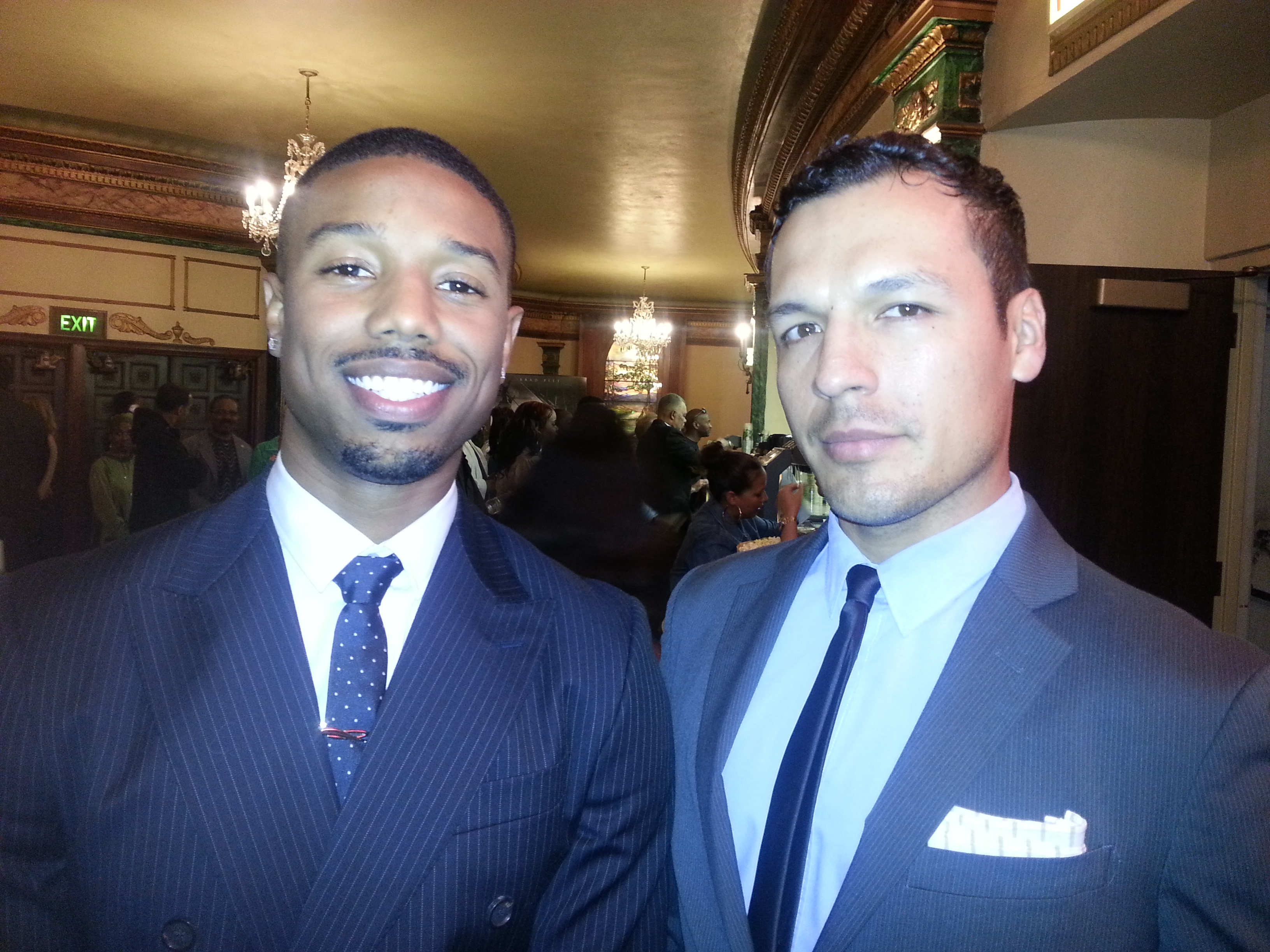 Michael B. Jordan, Alex Alessandro Garcia.Fruitvale Station screening.