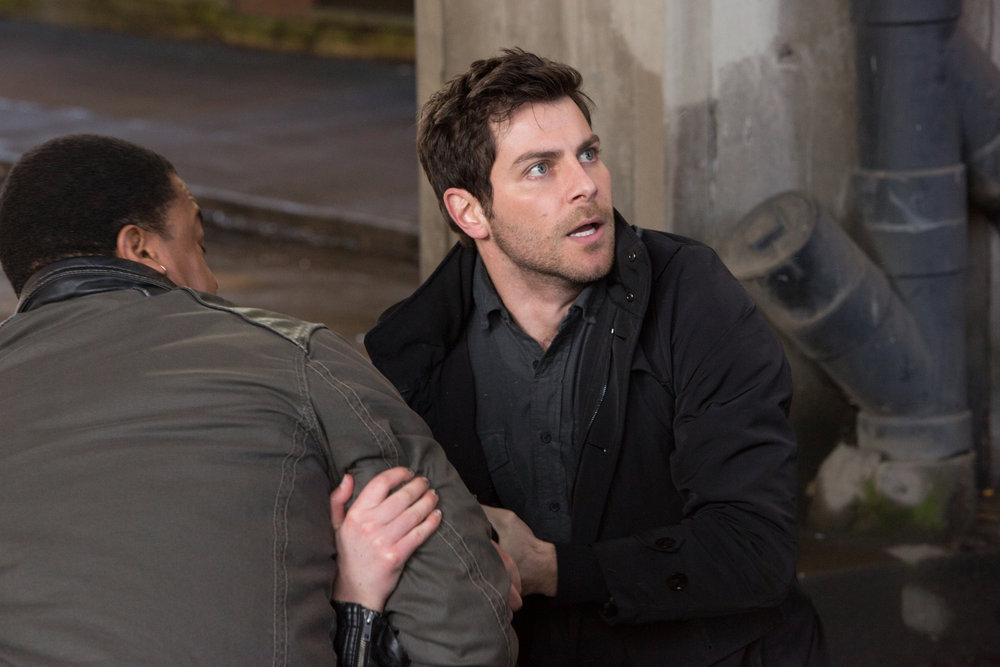 Still of Russell Hornsby and David Giuntoli in Grimm (2011)