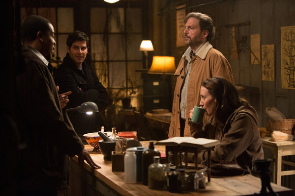 Still of Russell Hornsby, Silas Weir Mitchell, Bree Turner and David Giuntoli in Grimm (2011)
