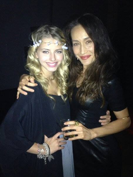 Eliana Jones with Maggie Q, Nikita Co-Stars