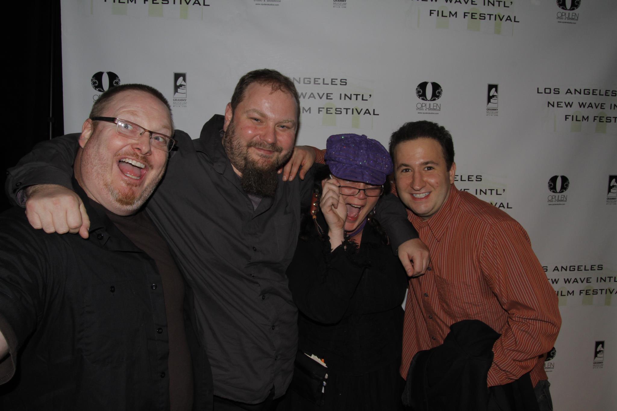Marc Hatchell, Phil Messerer, Elizabeth Croydon and Ben Stranahan at the L.A. International New Wave Film Festival.