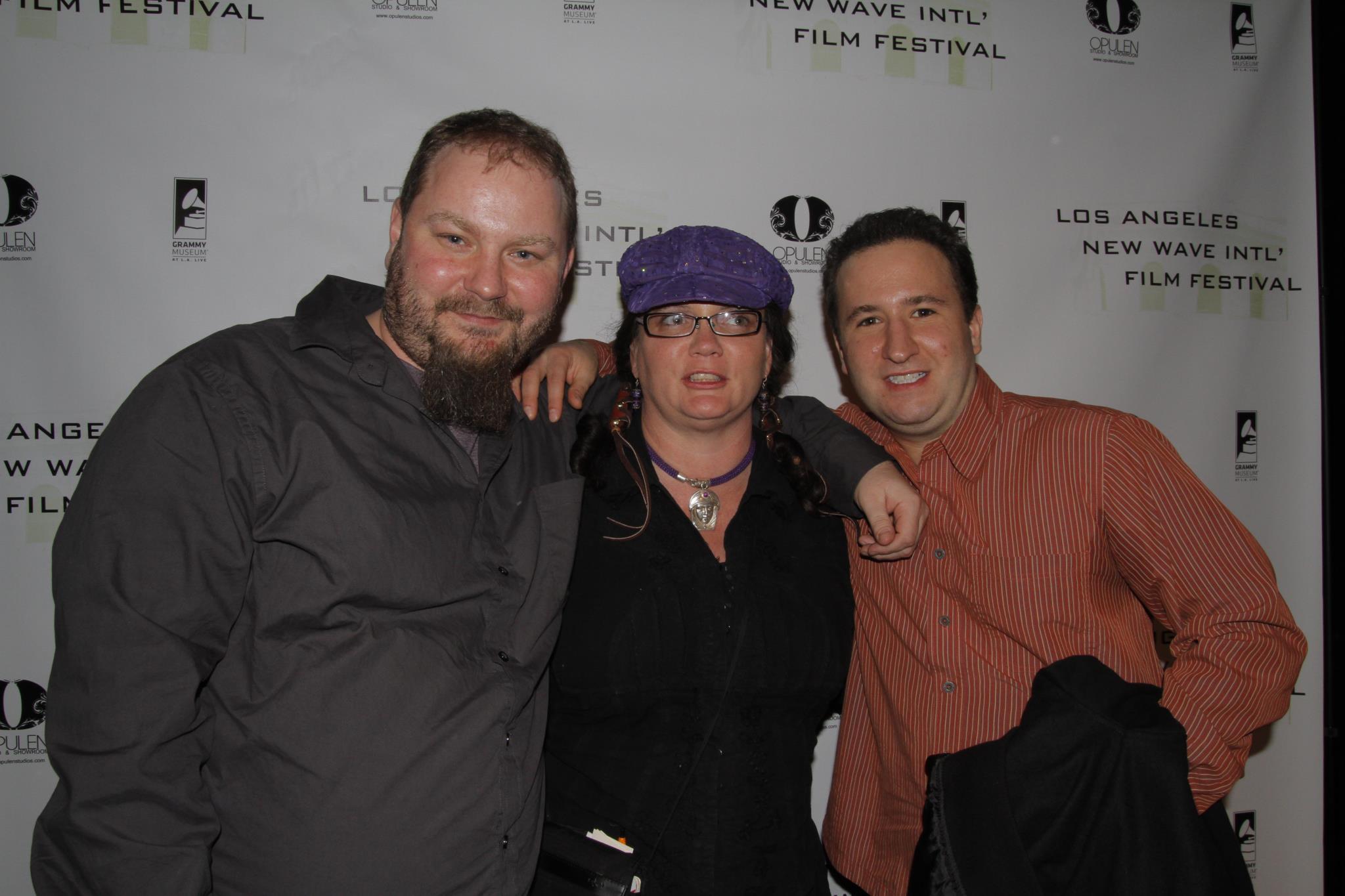Phil Messerer, Ben Stranahan and Elizabeth Croydon at the L.A. International New Wave Film Festival.