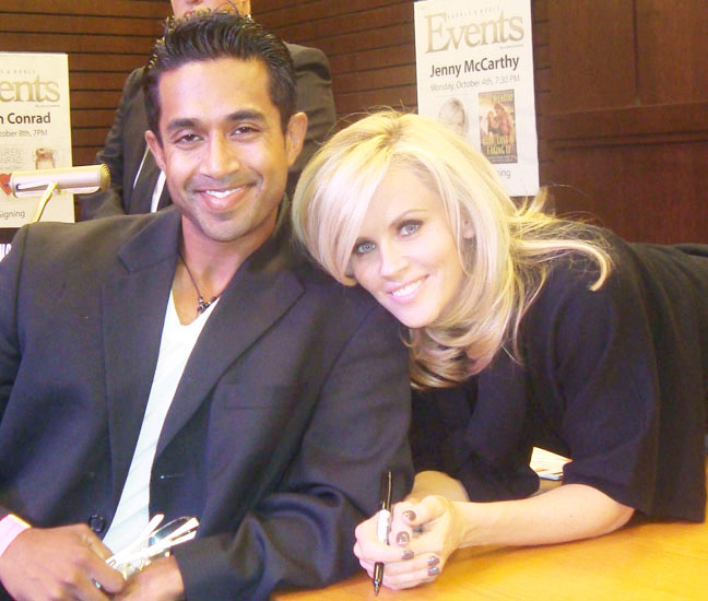 The Showstopper at a book signing with Jenny McCarthy