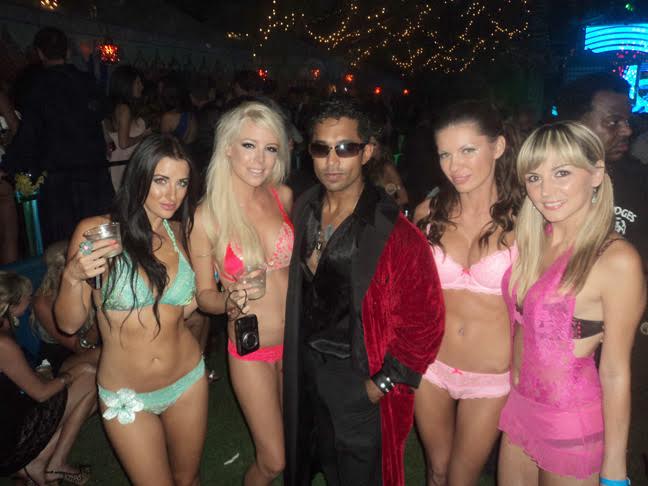 The Showstopper at the Midsummer Night's Dream Party at the Playboy Mansion.