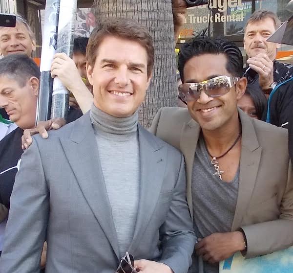 The Showstopper with Tom Cruise at the Oblivion movie premiere in Hollywood.