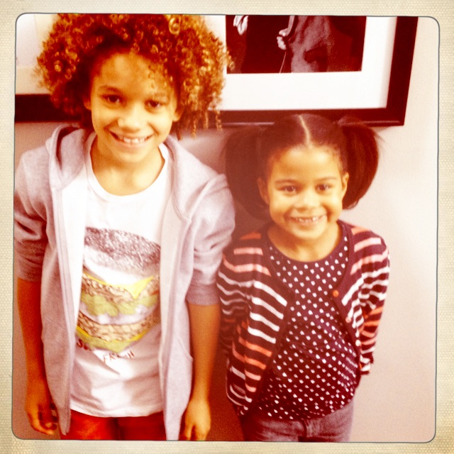 Armani on set of BET Real Husband's of Hollywood with his sister.