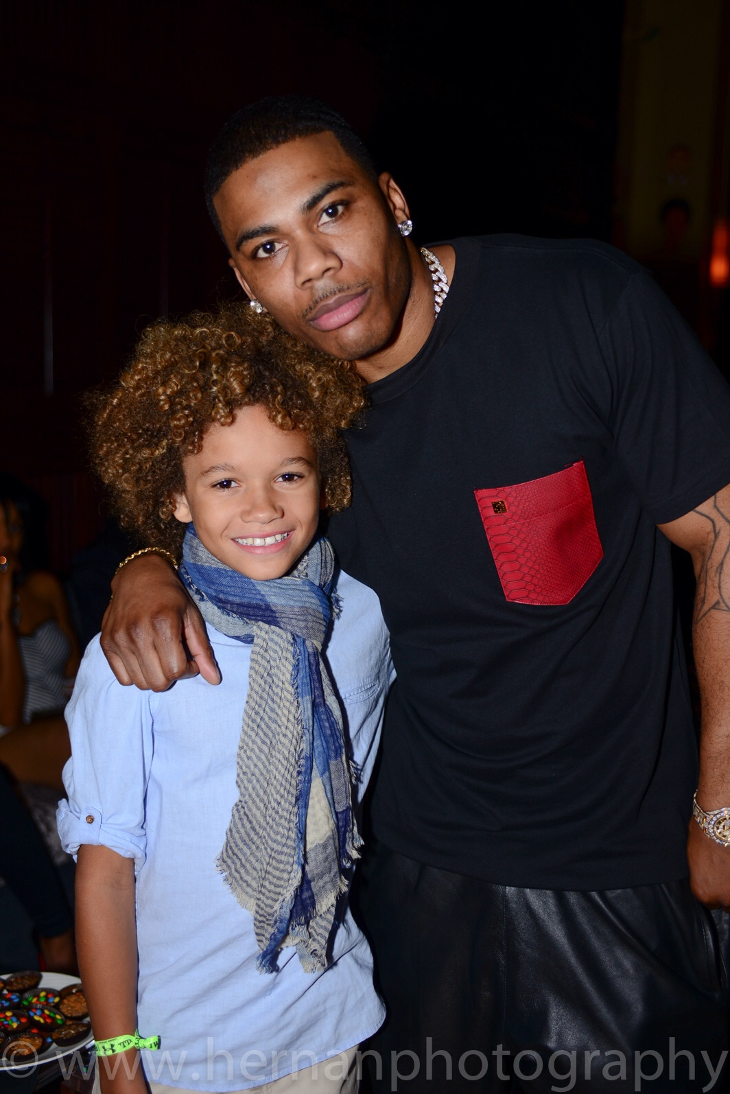 Armani and his cast mate Nelly from Real Husbands of Hollywood