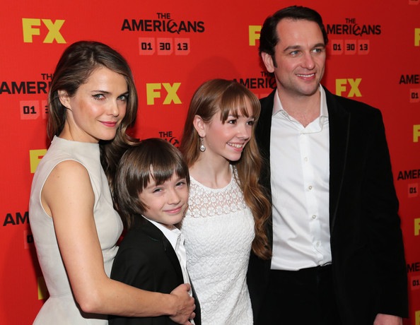Keri Russell, Keidrich Sellati, Holly Taylor, and Matthew Rhys attend FX's 