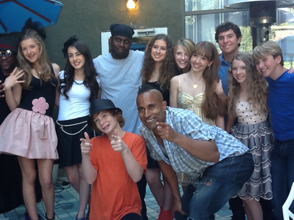 Holly with Dir KC AMOS, Prod. Andrew Lane and cast on the set of Cartier's music video 