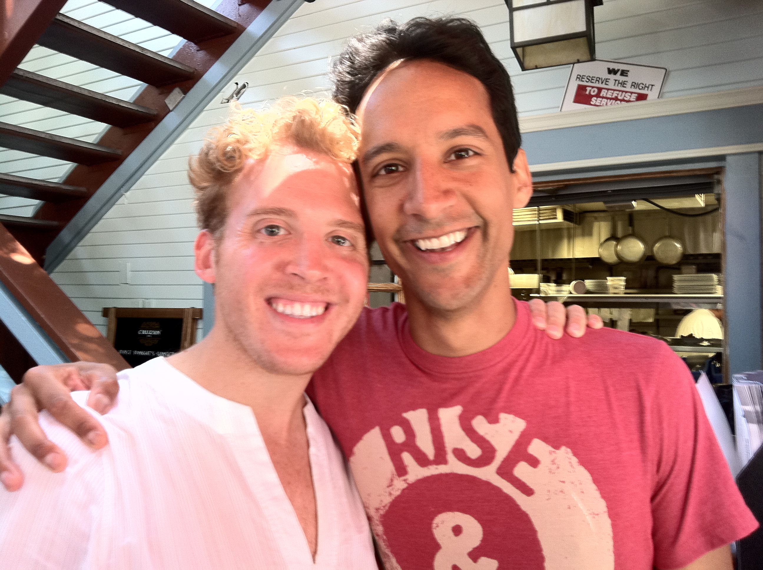 Kyle Shepard and UCB Improv buddy Danny Pudi.