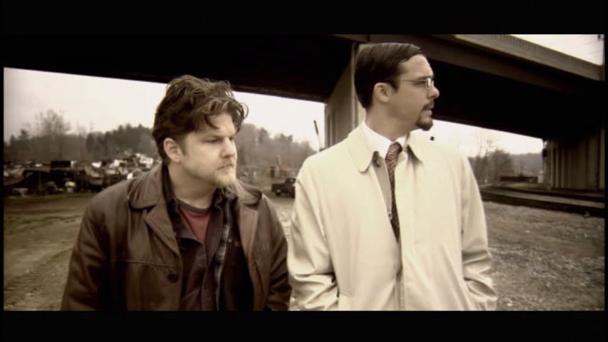 Ben Puckett (John Capra) and Cory Boughton (Agent Quick) in David Saich's 2010 Scapegoat