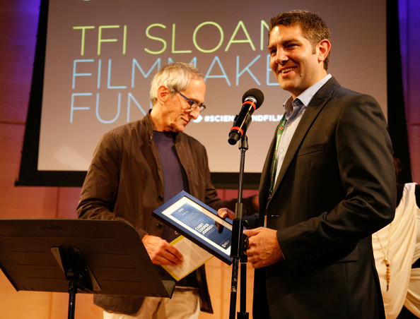 Casey Cooper Johnson and Michael Shamberg at TFI Sloan Filmmaker Fund Ceremony 2012