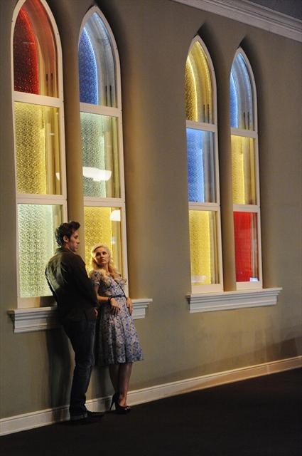 Still of Clare Bowen and Sam Palladio in Nashville (2012)