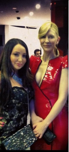 With Cate Blanchett at the 2013 AACTA Awards