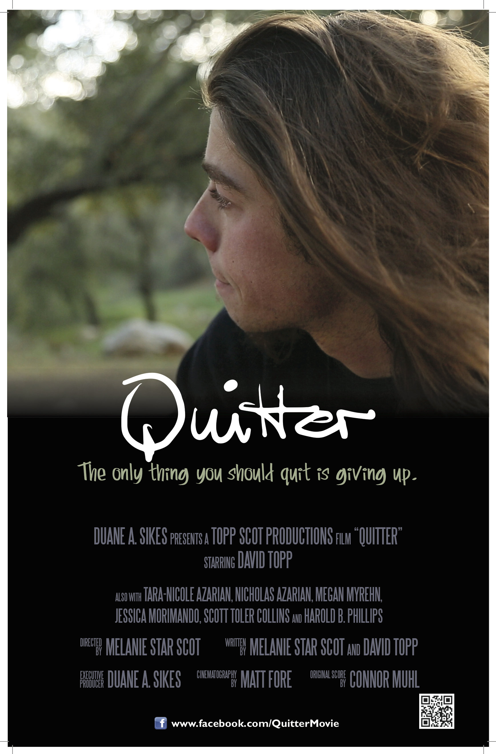 Duane A. Sikes, David Topp and Melanie Star Scot in Quitter (2014)