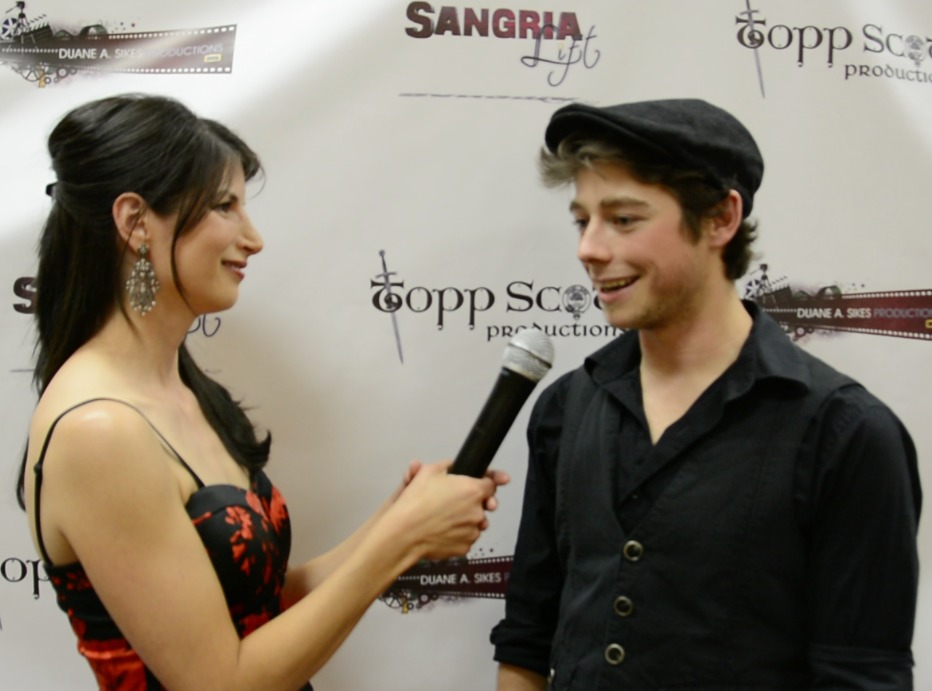 On the red carpet at the private premiere of 