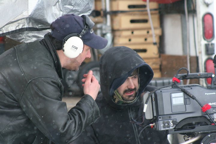 On location in the snow for 