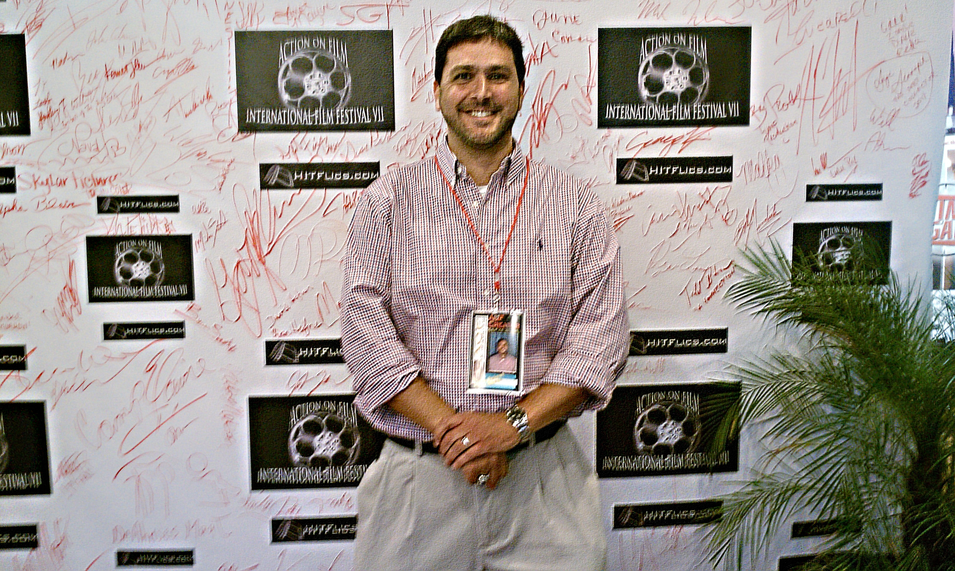 Michael Gibrall in attendance at the 2011 Action on Film Festival. Two of his screenplays, 