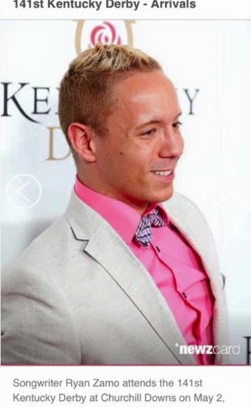 Ryan Zamo Arrives On The Red Carpet At The 2015 Kentucky Derby