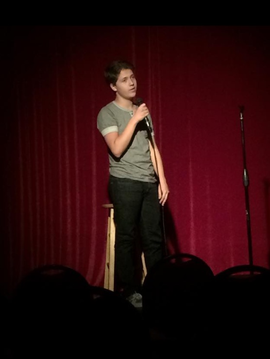 Teen comic Zach Louis performs at Sal's Comedy Hole on Melrose in Hollywood.