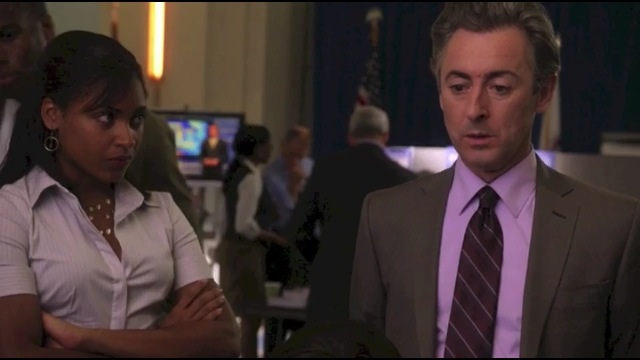 Still of Alan Cumming and Michaela Waters in The Good Wife (2009)