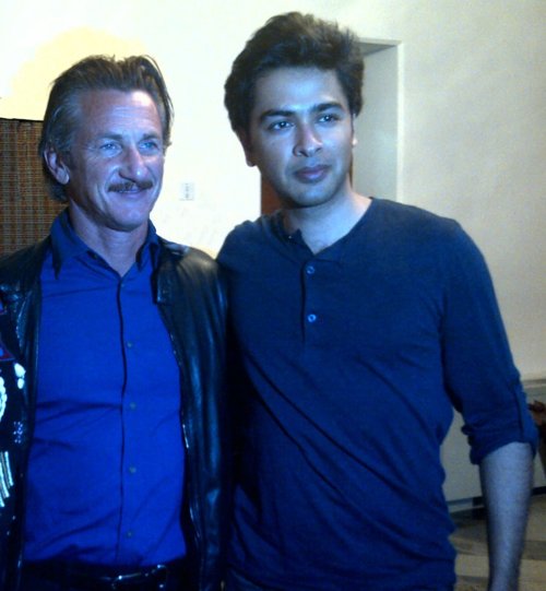 Shehzad Roy and Sean Penn