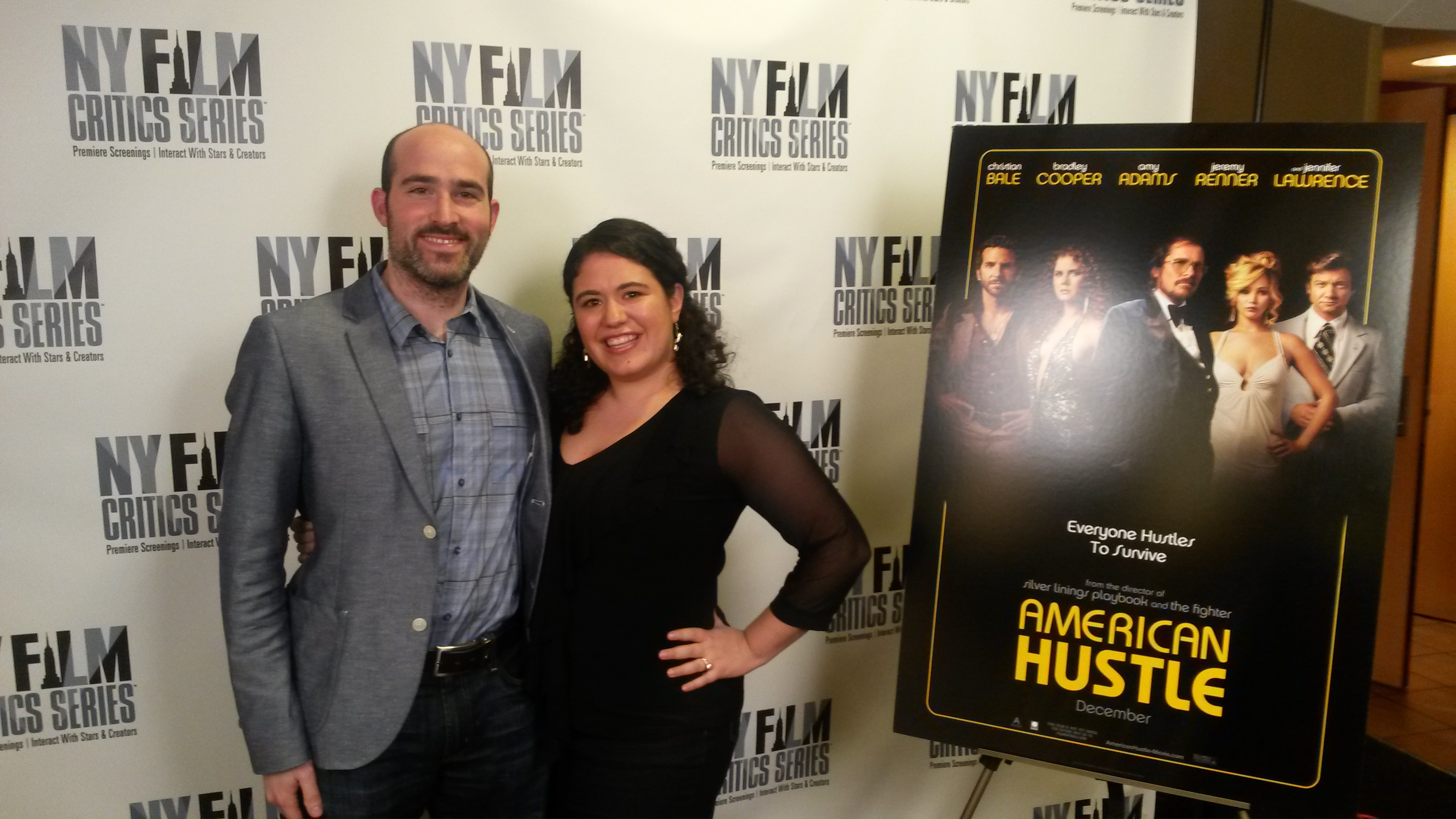 Becki Dennis with her husband Justin Buchman at the NY Film Critics Series Screening of 