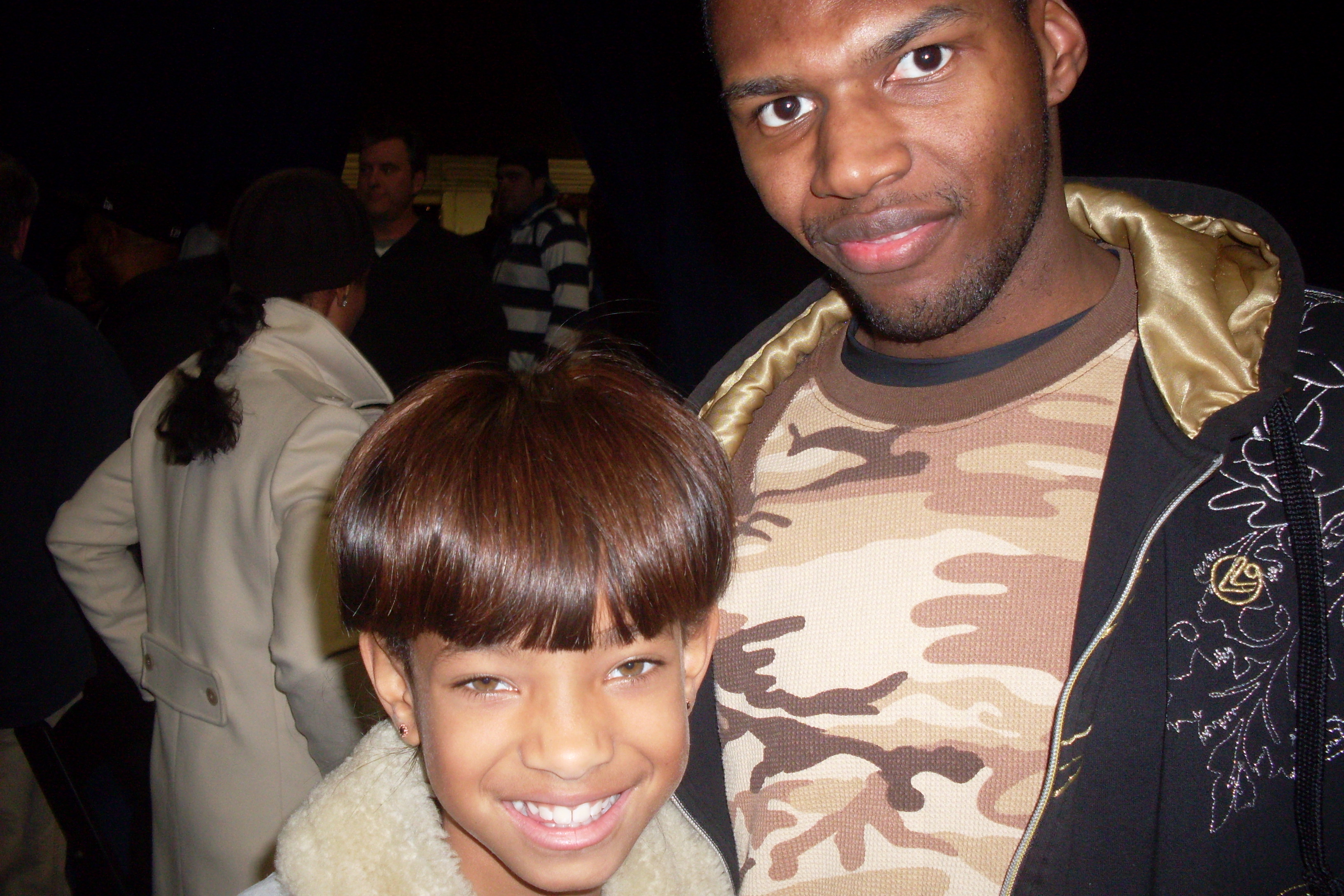 Allen Holloway and Willow Smith on set of Men in Black 3