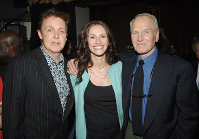 Paul Newman, Julia Roberts and Paul McCartney