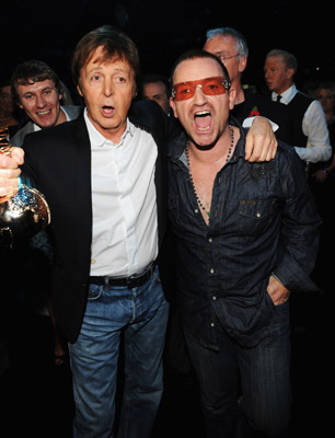 Paul McCartney and Bono