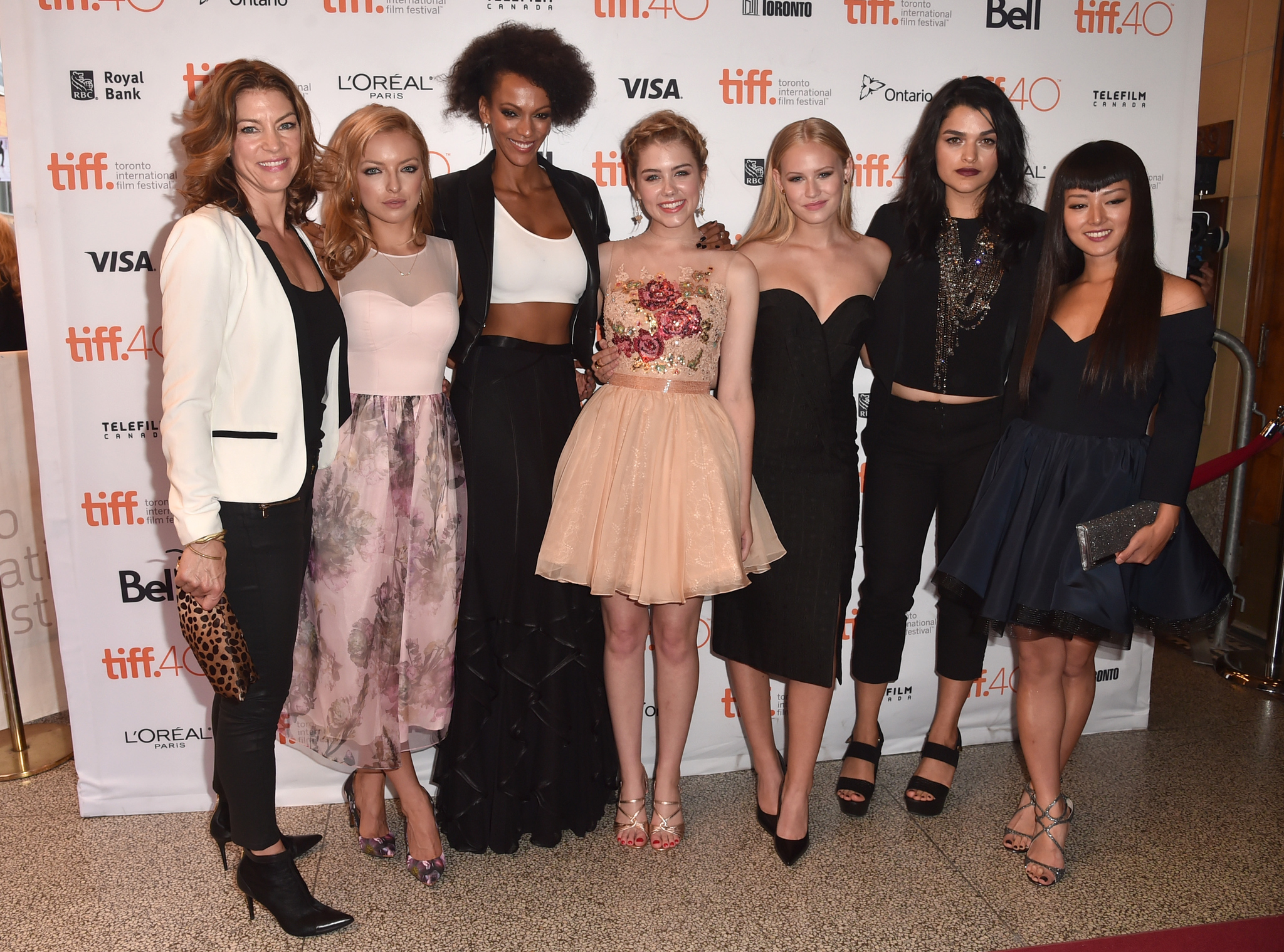 Francesca Eastwood, Rya Kihlstedt, Judith Shekoni, Gatlin Green, Eve Harlow, Danika Yarosh and Kiki Sukezane at event of Heroes Reborn (2015)