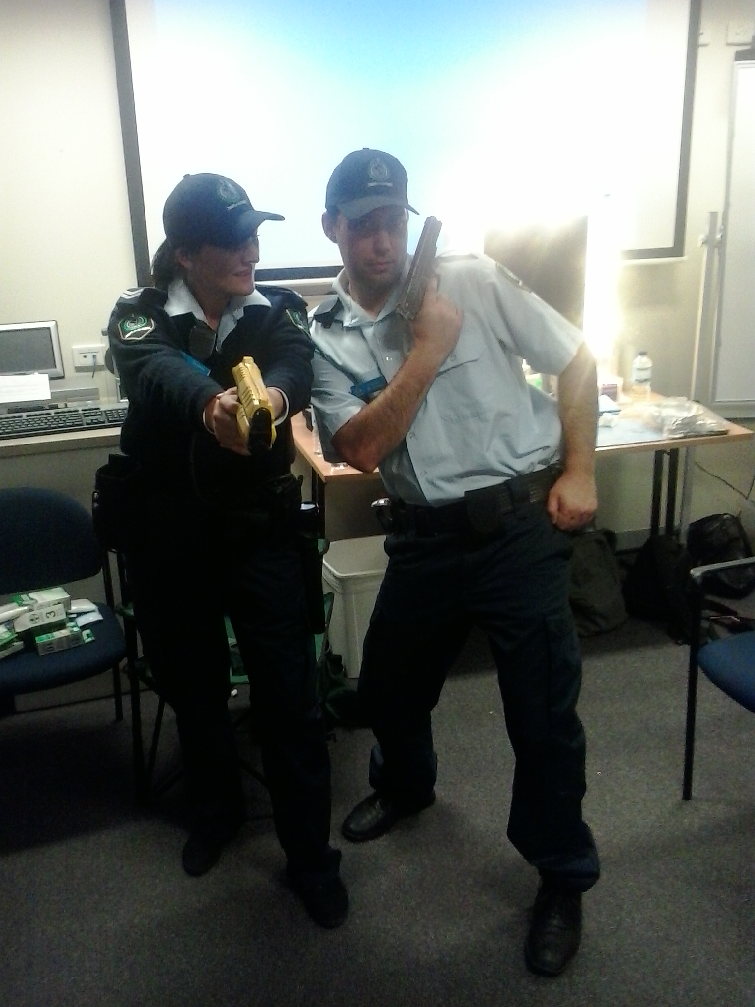 As a police officer in AFTRS short film Inanimate.