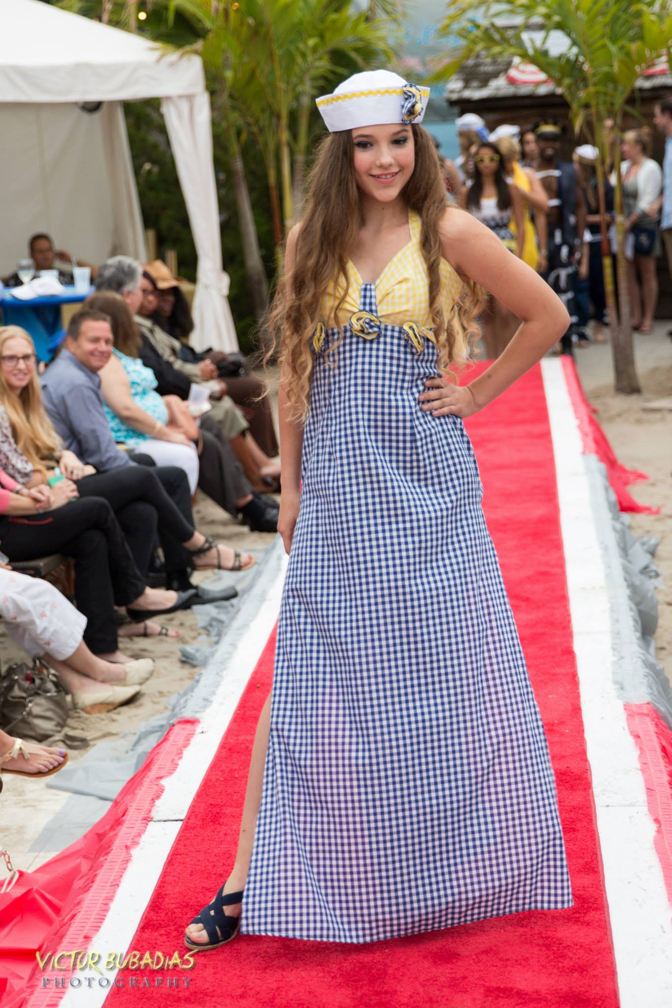 2015- Jersey Shore Fashion Show Leila Jean Davis modeling Lainy Gold Designs.