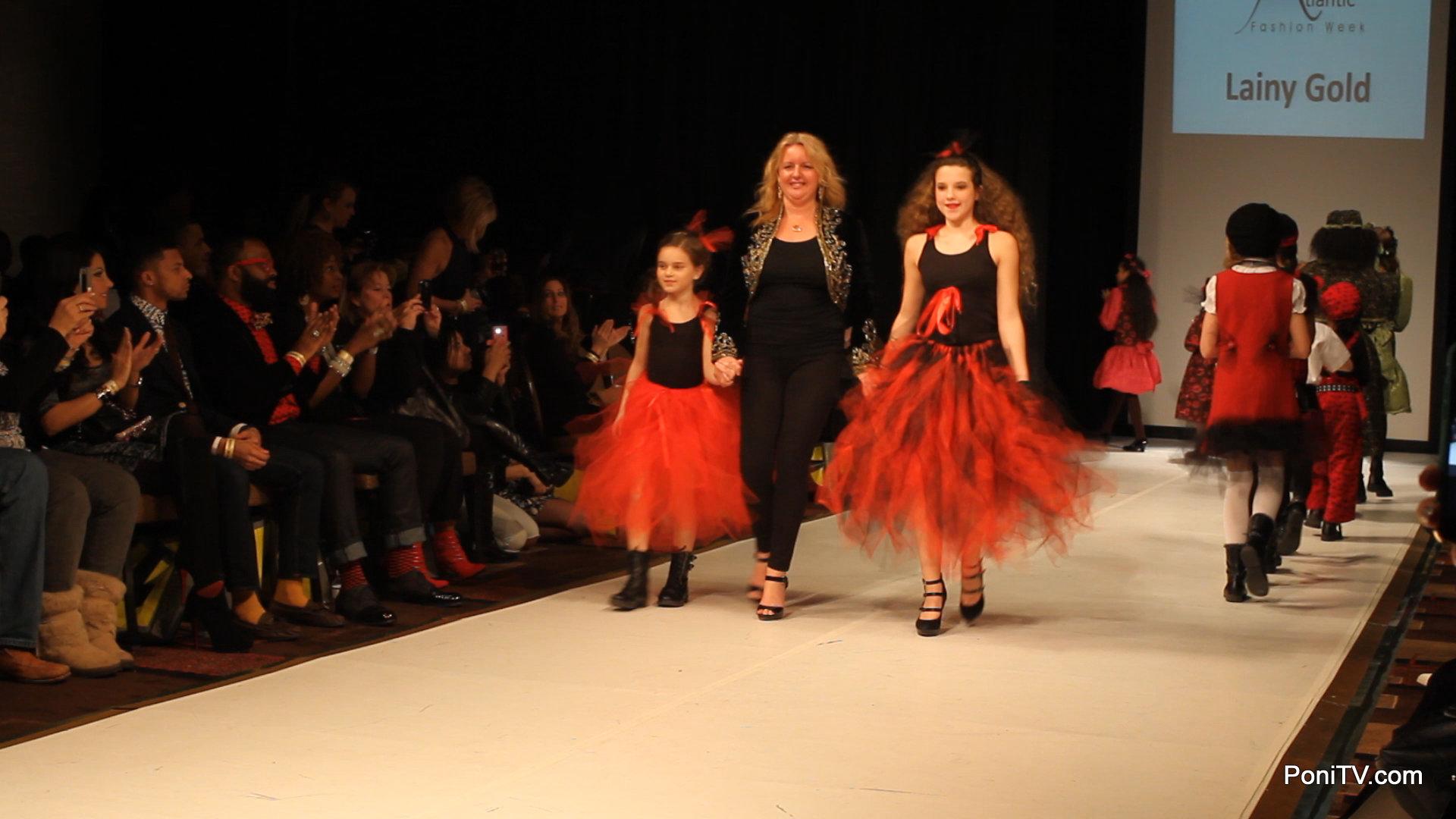 Leila Jean Davis with Lainy Gold Couture's finale at Atlantic City Fashion Week Feb 2015