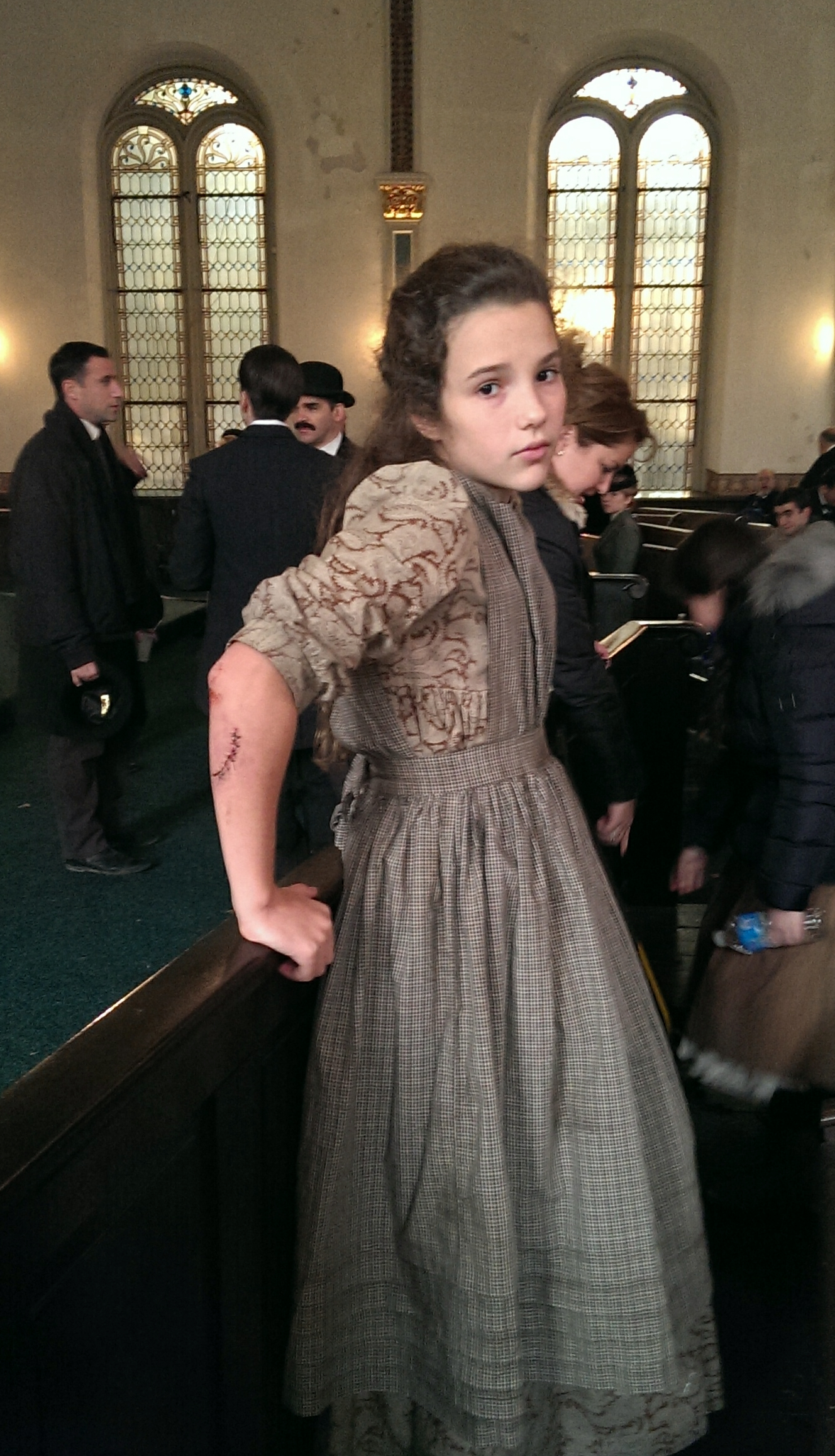 Leila Jean Davis in The Knick, a turn-of-the-century medical drama TV show with Director Steven Soderbergh and actor Andre Holland as her surgeon Dr. Edwards.