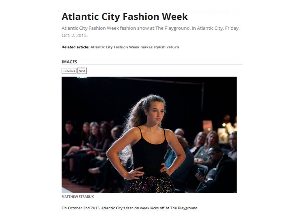 IN THE NEWS for Atlantic City Fashion Week Oct.2015! Leila Jean Davis modeling for Designer Sanja Knox