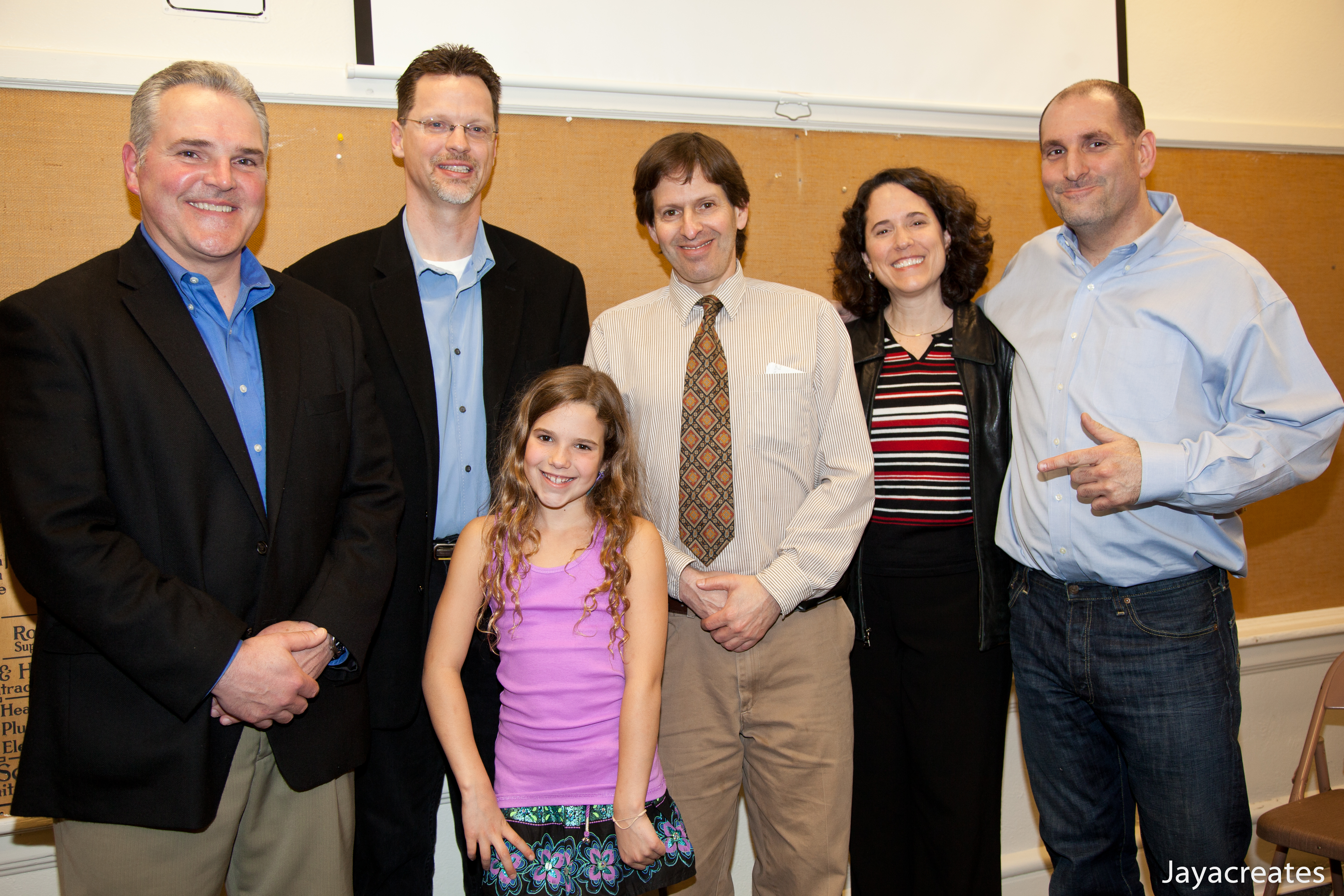 Leila Jean Davis rockin' the Breezin' with Bierman Show w/actor Jody Wood, writer Kevin Fox, host Adam Bierman, producer Marti Davis, & director Lawrence Greenberg.