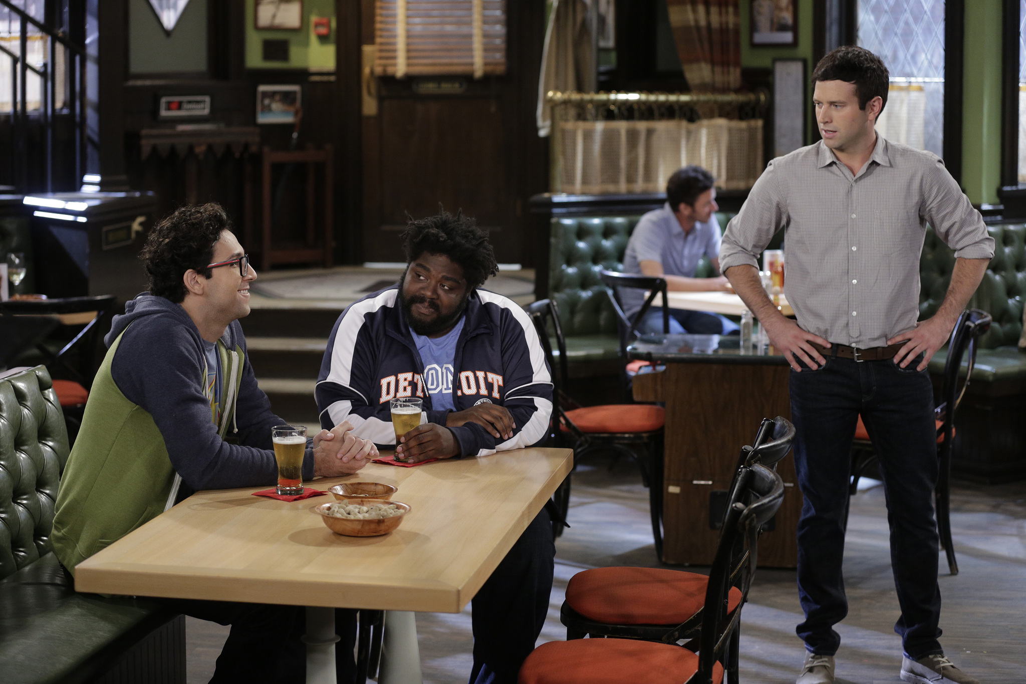 Still of Ron Funches, Brent Morin and Rick Glassman in Undateable (2014)