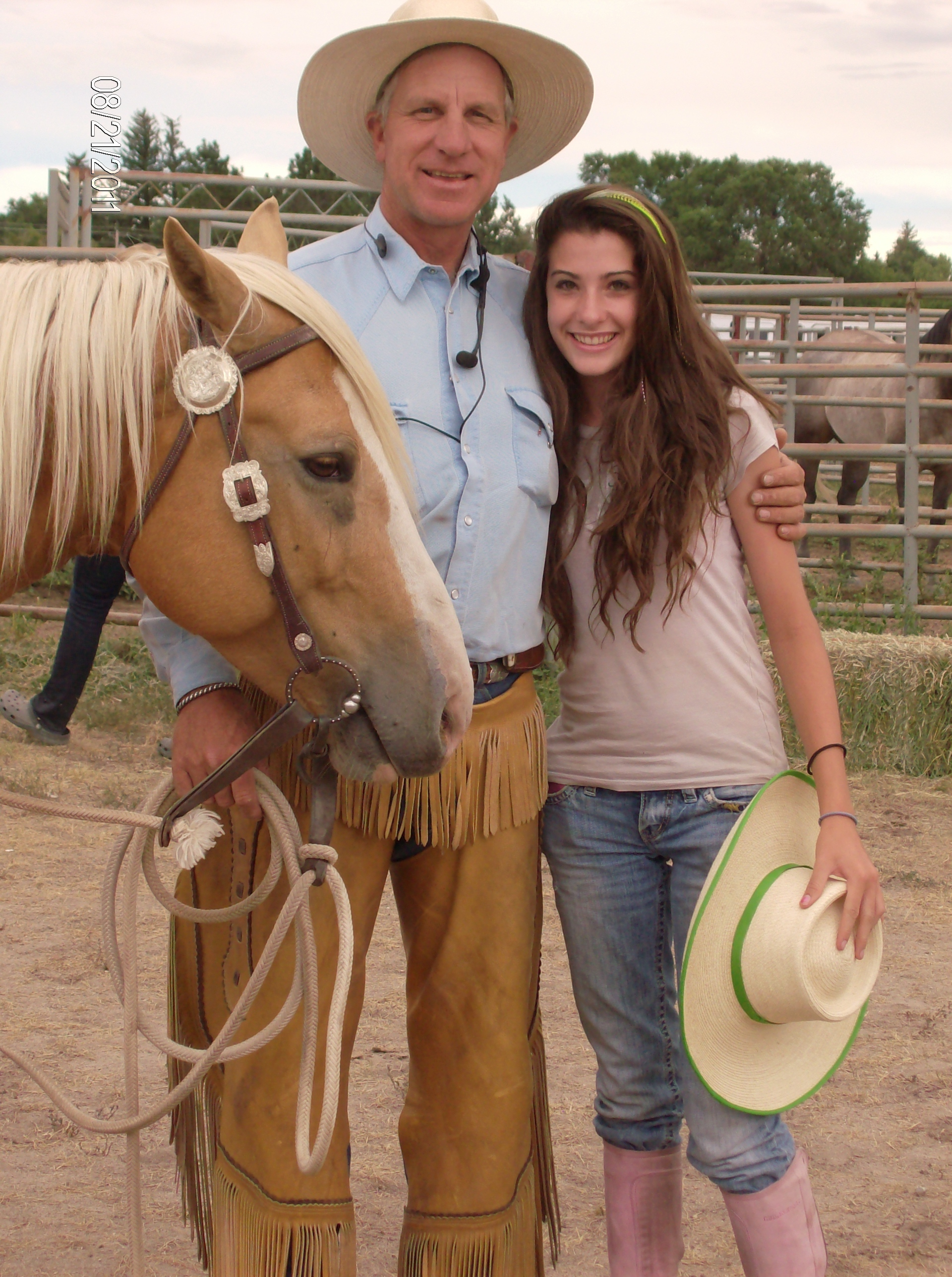 Shanna Grace w/ Horse Trainer 