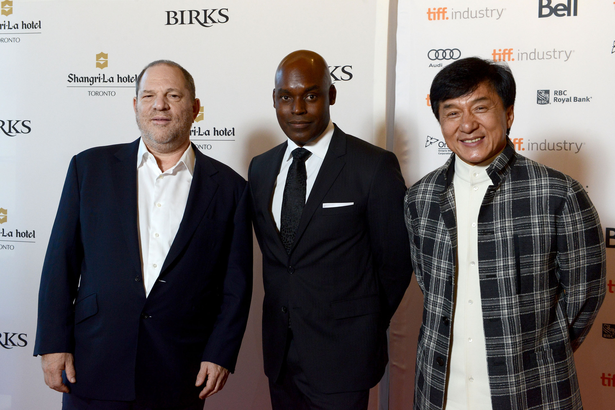Jackie Chan, Harvey Weinstein and Cameron Bailey
