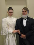 With C.C. Ice portraying Hannah and Moody Currier at the Currier Art Museum