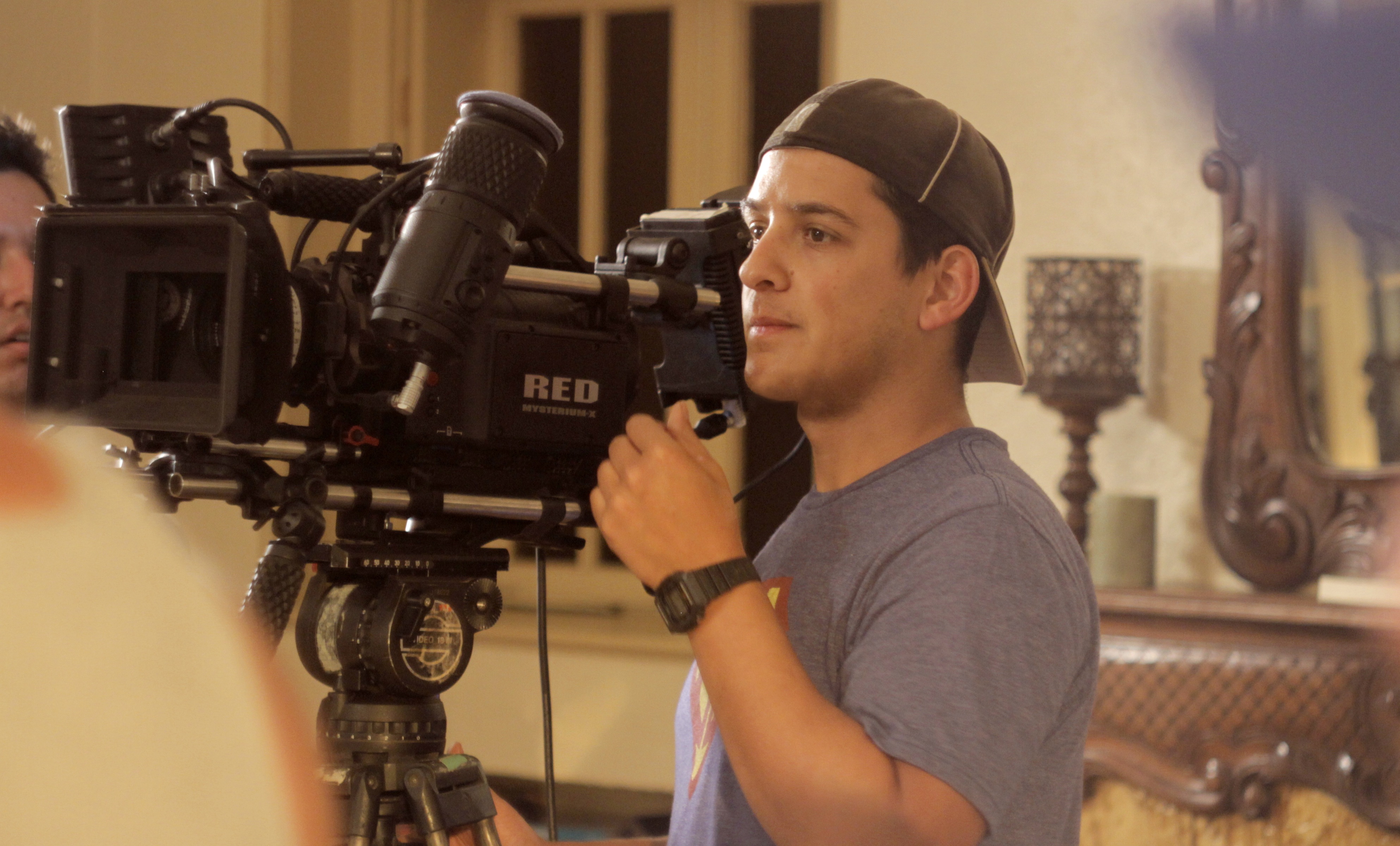 Steve Acevedo sets up a shot on Satellite of Love