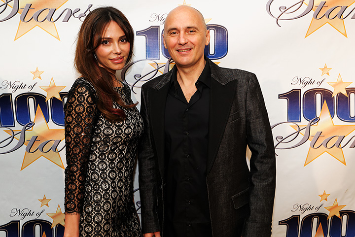 Oksana Grigorieva & Tamas Birinyi at the Beverly Hills Hotel at the Night of the 100 Stars event.
