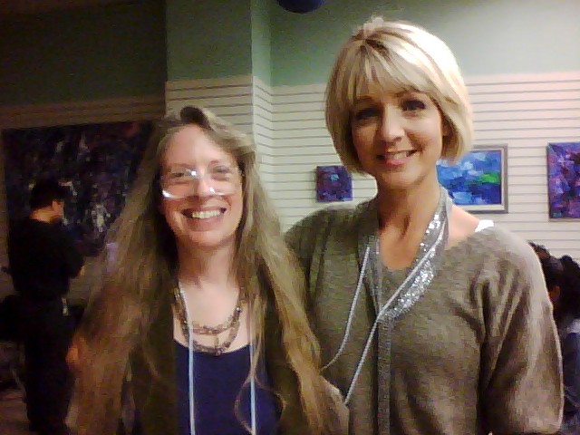 News anchor Ann Nyberg and Pamela Glasner at Film Industry Mixer, 28 August 2010