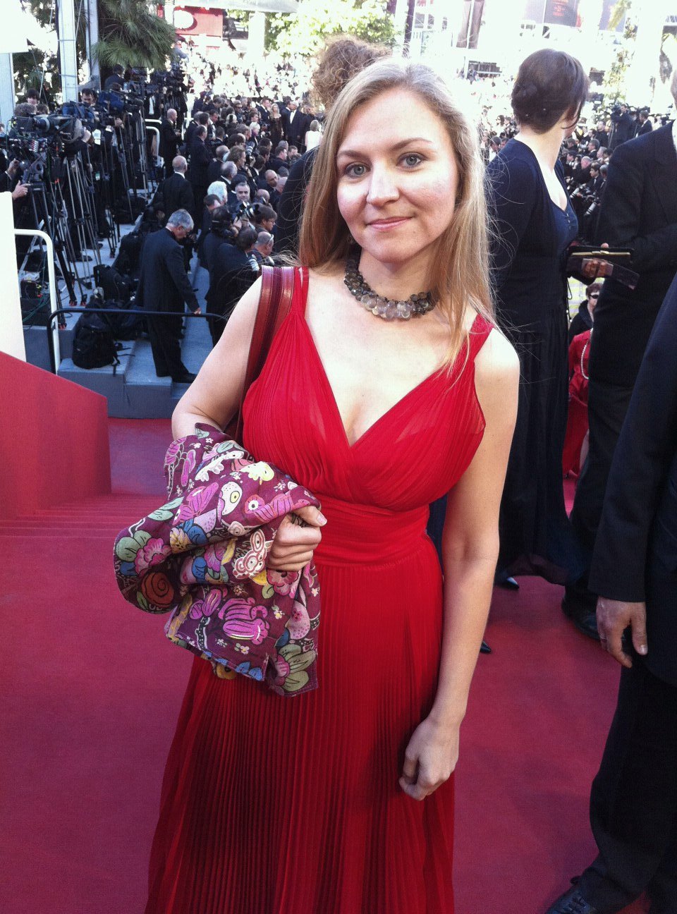 Director Natasha Fissiak at 2011 Cannes Film Festival at the premier of Woody Allen's film Midnight in Paris