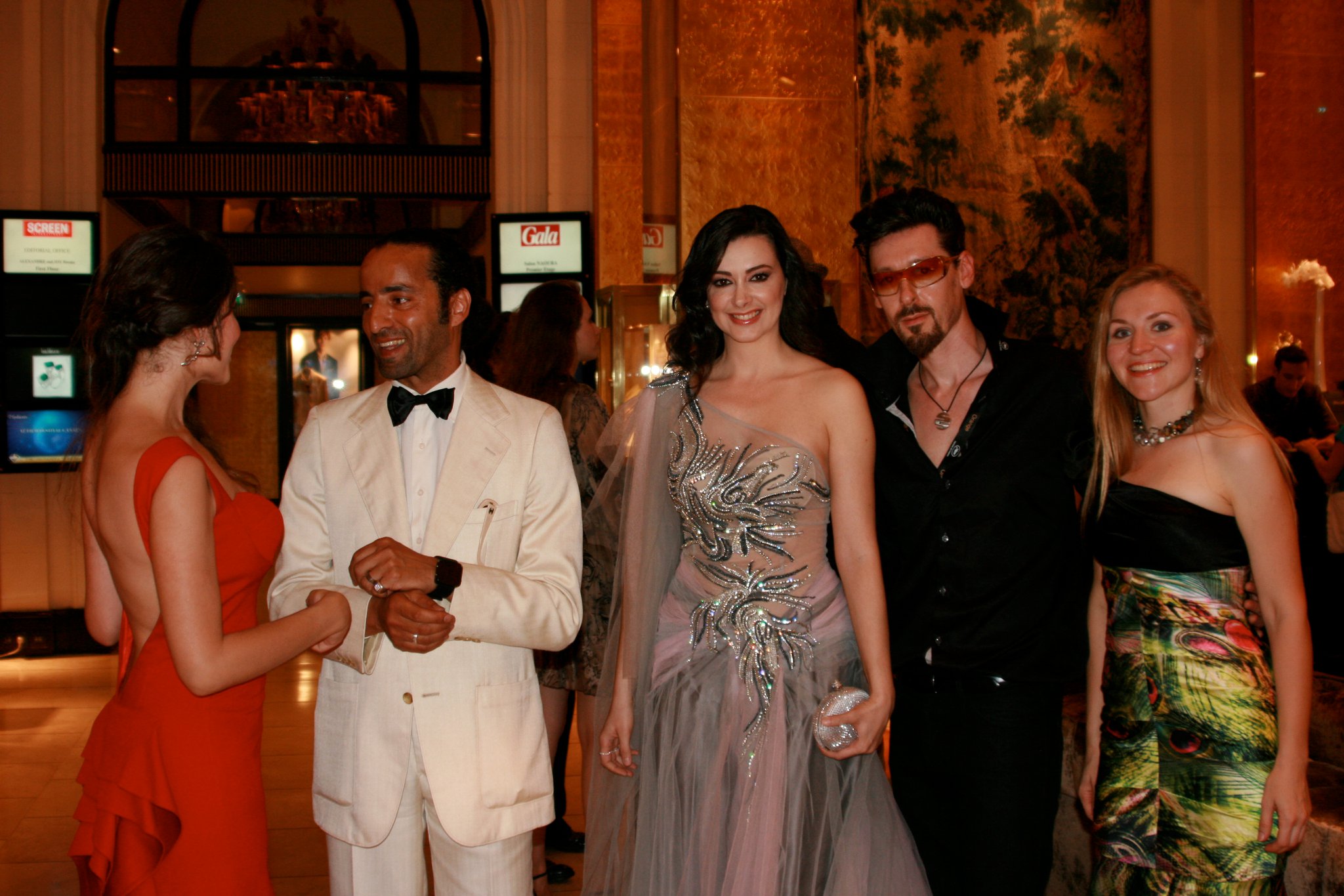 Natasha Fissiak at 2011 Cannes Film Festival with Composer Anacole Daalderop