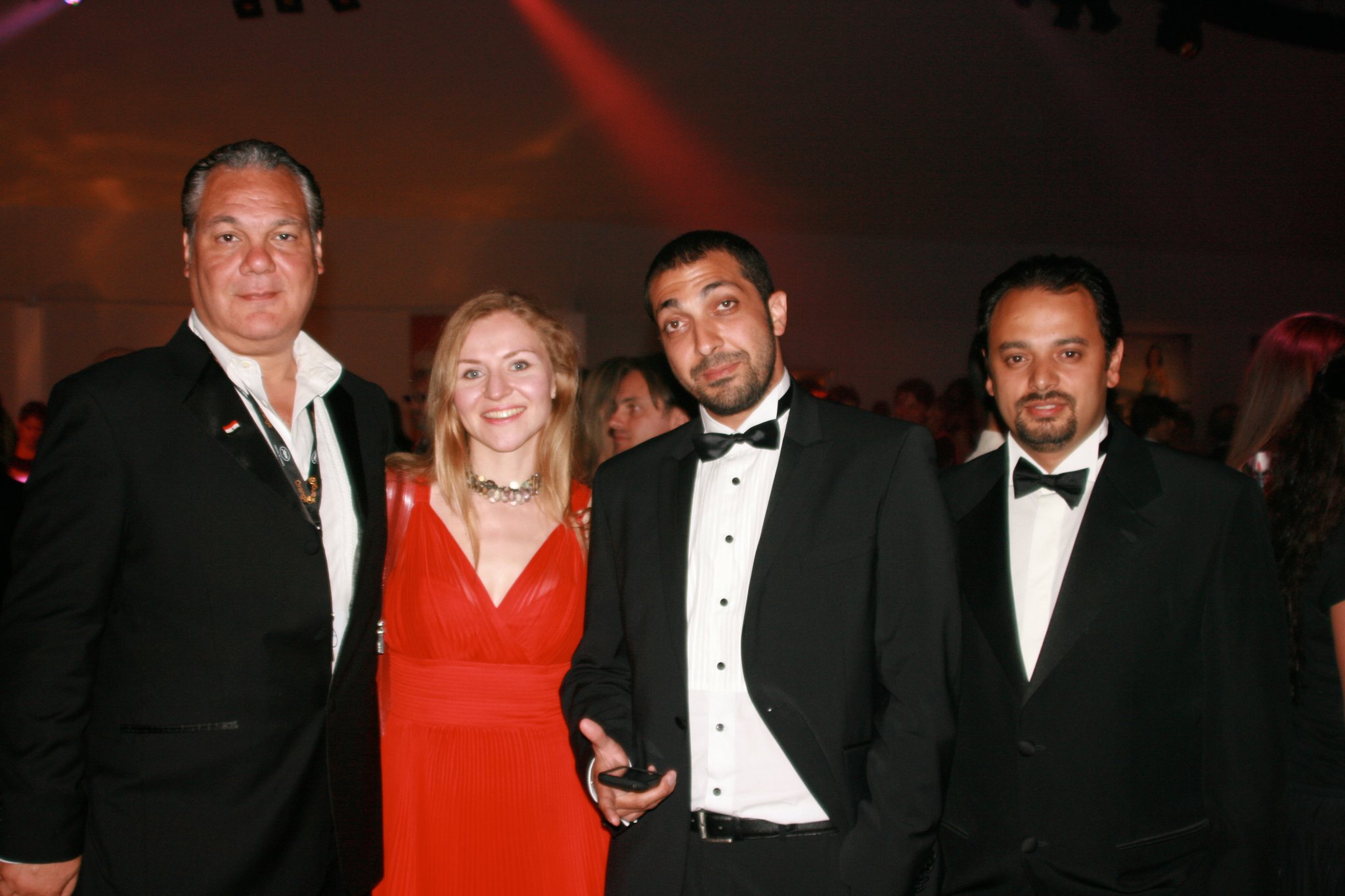 Director Natasha Fissiak with Producer Sherif Mandour; Director Tamer Mahdy, and Director Tamer Mortada at 2011 Cannes Film Festival