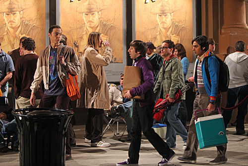 Still of Johnny Galecki, Simon Helberg, Jim Parsons and Kunal Nayyar in Didziojo sprogimo teorija (2007)