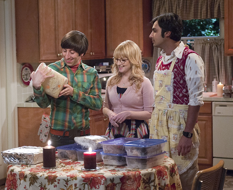 Still of Simon Helberg, Melissa Rauch and Kunal Nayyar in Didziojo sprogimo teorija (2007)